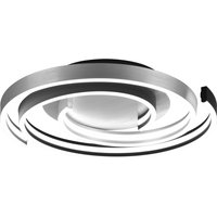 Plafoniera LED allunimio e nero Caya Trio