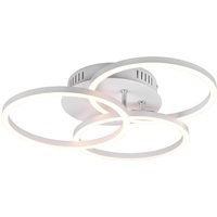 Plafoniera LED bianca Circle Trio
