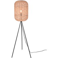 Lampada da terra in sisal naturale Runa Trio
