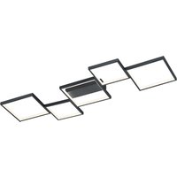 Plafoniera LED 5 elementi Sorrento nero Trio