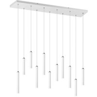 Lampada a sospensione 11 luci bianca Tubular Trio