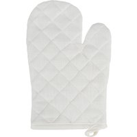 Guanto da forno bianco cotone Slub