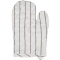 Guanto da forno cotone tinto filo righe scure