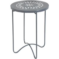 Tavolino portavaso in ferro 38 cm antracite