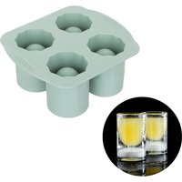 Stampo ghiaccio in silicone 4 cubi tondi