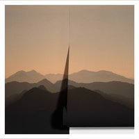 Carta da parati tramonto sulle montagne 2 rotoli 90x260 cm Wallpapers 4 beginners