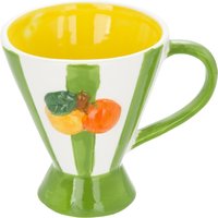 Tazza arance righe verdi 230 ml Florafruit ceramica