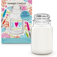 Candela profumata Yankee Candle personalizzabile con pennarelli