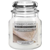White Linen Lace, candela in giara piccola Yankee Candle