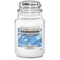 Soft Cotton, candela in giara grande Yankee Candle
