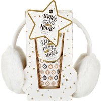 Set regalo paraorecchie e gel doccia con confezione regalo