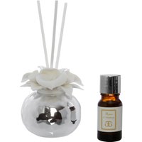 Profumatore calla con argento Miro Silver, con essenza e bastoncini
