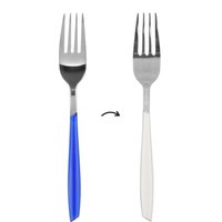 Forchetta da tavola sfusa bicolore blu e bianco