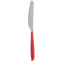 Coltello tavola sfuso rosso in acciaio inox Silhouette