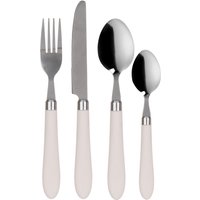 Set 24 posate acciaio Smooth Bianco