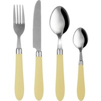 Set 24 posate Smooth in acciaio inox con manico verde chiaro