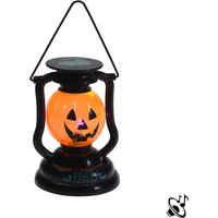 Lanterna zucca Halloween con suoni 14 cm