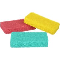 Set 3 spugne antigraffio colorate in silicone