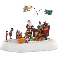 Babbo Natale con doni Lemax decorazione Natale