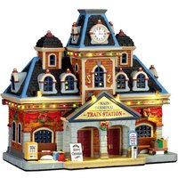 Main Terminal Train Station Lemax decorazione Natale