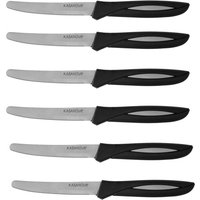 Set 6 coltelli bistecca manico nero