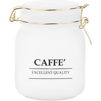 Barattolo caffè frosted bianco in vetro, 1000 ml