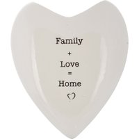 Umidificatore in ceramica Cuore Family and Love 15x4x18 cm