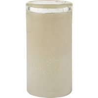 Vaso in vetro 20x10,5 cm beige