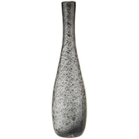 Vaso in vetro 40x10 cm grigio