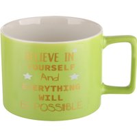 Tazza jumbo 450 ml scritta verde