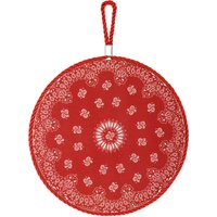 Decorazione tonda 20 cm da appendere Bandana rossa