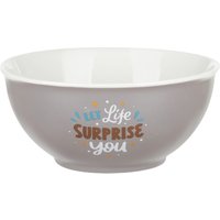 Tazza bolo scritta 800 ml in porcellana grigio opaco
