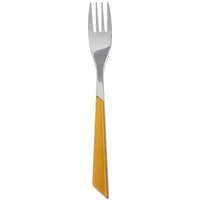 Forchetta Mirror gialla in acciaio inox