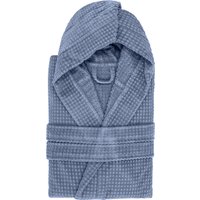 Accappatoio con cappuccio taglia S/M Wellness blu avio