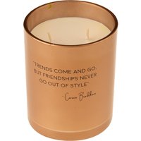 Candela profumata in bicchiere di vetro oro Charming