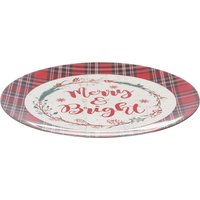 Sottopiatto di Natale 33 cm tartan