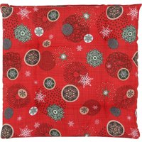 Set 4 cuscini sedia natalizi neve