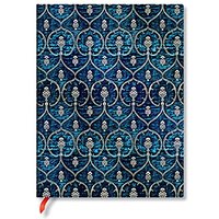 Blue Velvet Ultra Lined Journal: Flexi softcover, 100 gsm, ribbon marker, memento pouch, book edge printing