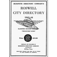 ROSWELL CITY DIRECTORY 1943-44 - ROSWELL CITY DIRECTORY 1943-44 - jetzt bei oelder-buchhandlung.de kaufen