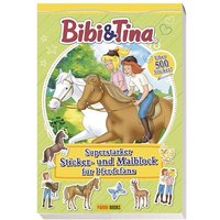 Bibi & Tina: Superstarker Sticker- und Malblock für Pferdefans: Sticker- und Malblock