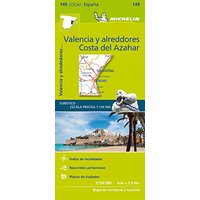 Michelin Costa del Azahar, Valencia y alreddores: Straßen- und Tourismuskarte 1:150.000 (MICHELIN Zoomkarten, Band 142)