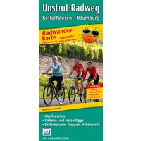 Radwanderkarte Leporello Unstrut-Radweg: Mit Ausflugszielen, Einkehr- & Freizeittipps, Entfernungen, Etappen, Höhenprofil, wetterfest, reißfest, abwischbar, GPS-genau. 1:50000