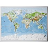 Relief Welt klein ohne Rahmen (1:107.000.000)