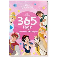 Disney Prinzessin: 365 Tage Mal- und Rätselspaß: Block mit Perforation