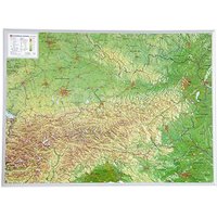 Österreich 1:800.000: Reliefkarte Österreich (Tiefgezogenes Kunststoffrelief)