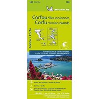 Michelin Korfu und Ionische Inseln: Straßen- und Tourismuskarte 1:80.000; Auflage 2021 (MICHELIN Zoomkarten, Band 140)