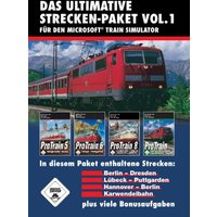 Blue Sky Interactive Train Simulator - Das Ultimative Strecken-Packet Vol. 1 (Protrain 5 Berlin - Dresden / Protrain 6 Lübeck - Puttgarden / Protrain 8 Hannover - Berlin / Protrain Karwendelbahn)