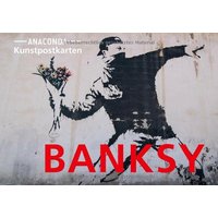 Postkarten-Set Banksy: 18 Kunstpostkarten aus hochwertigem Karton. ca. 0,44€ pro Karte