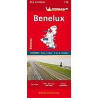 Michelin Benelux: Straßen- und Tourismuskarte; Auflage 2022 (MICHELIN Nationalkarten)