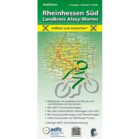 Radfahren - Rheinhessen Süd / Landkreis Alzey-Worms: Maßstab 1:30.000 - reißfest und wetterfest - Von Saulheim bis Worms und von Wöllstein bis ... mit ADFC-Tourenvorschlägen)